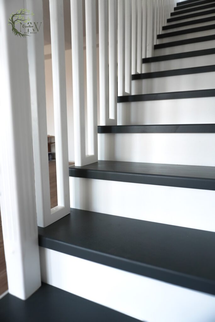 trepte din lemn masiv